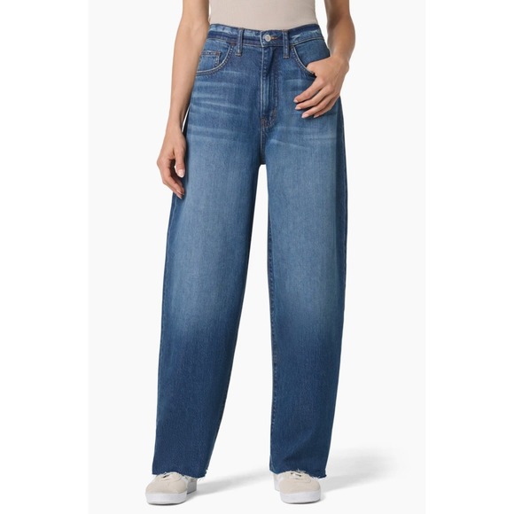 Hudson Denim - Hudson High-Rise Barrel Leg Jeans Womens 30 Blue Kusama Wash Denim Luxury Casual